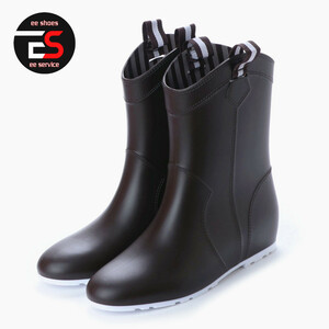 * new goods *[18034_BROWN_S] woman rain boots Secret * air insole attaching comfortable walk & beautiful legs effect 