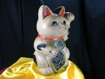 A　招き猫　鐡製 　珍品　第二次大戦前　昭和初期　名品　彫刻_画像2