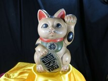 A　招き猫　鐡製 　珍品　第二次大戦前　昭和初期　名品　彫刻_画像5