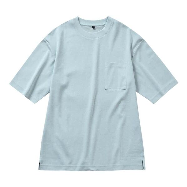 ワークマン【LLサイズ】スムースアイスコットン半袖Tシャツ ミントブルー WORKMAN