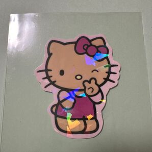 日焼けキティ ガングロキティ ホログラムステッカー