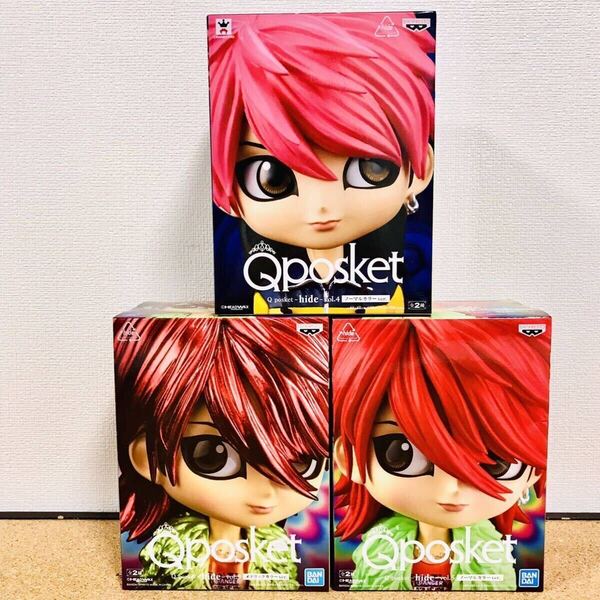 hide Qposket vol.4 ノーマルカラー vol.5 ノーマルカラー メタリックカラー hide qposket フィギュア XJAPAN xjapan