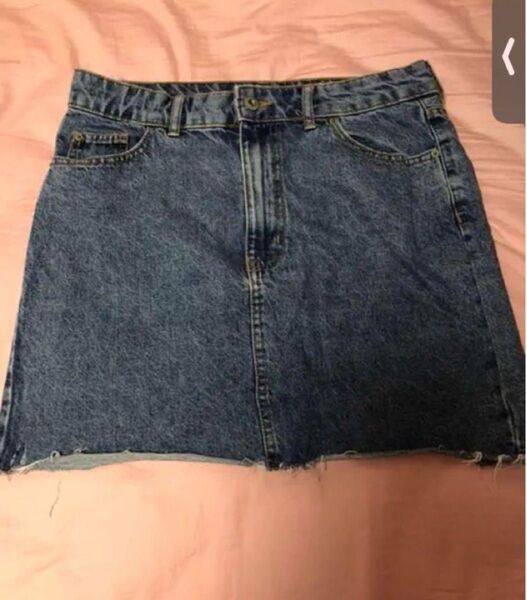 デニム スカート ベーシック レディース bershka ベルシュカ 膝丈 無地