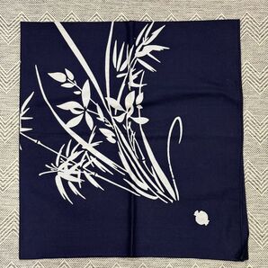 綿 木綿 綿素材 風呂敷 紺 藍色 昭和レトロ 和柄 和布
