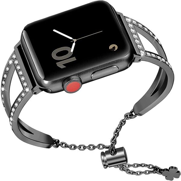 Apple watch 41mm40mm38mmバンド キラキラ 金属チェーン 可愛い