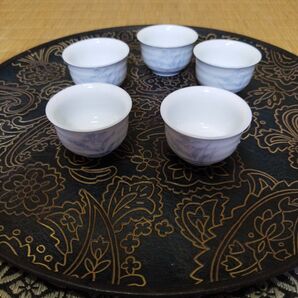 白磁お猪口9杯 昭和レトロ