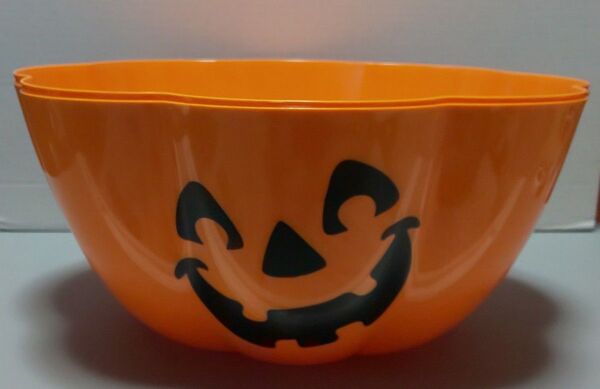 【ボウル】パンプキンボウル 大きい2個 ハロウィン お菓子入れ 中古