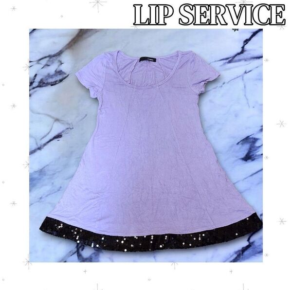 LIP SERVICE*リップサービス*ミニワンピ*Tシャツワンピ*トップス