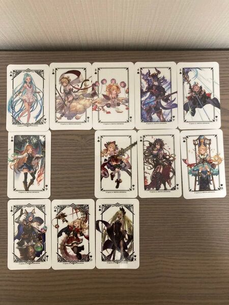 【美品】グラブル グラサイキッチン スペードセット 特典トランプ スペード ※7だけ無し