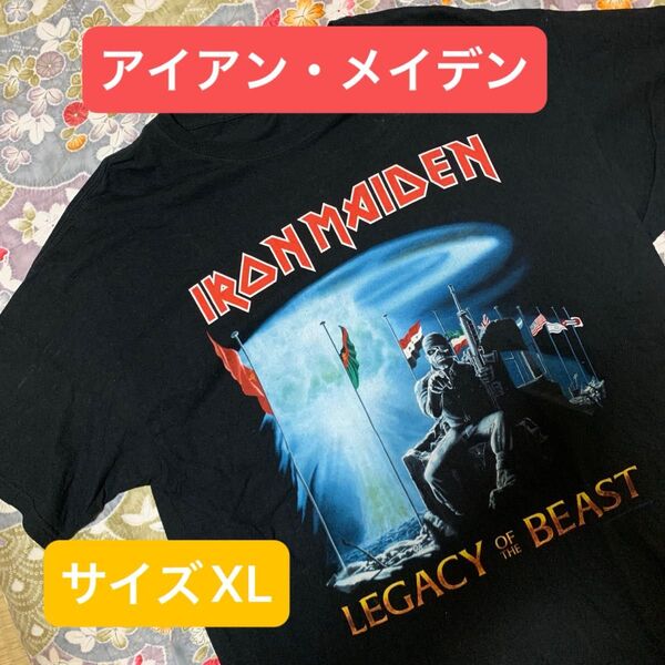 IRON MAIDEN Tシャツ アイアンメイデン 両面プリント コピーライト
