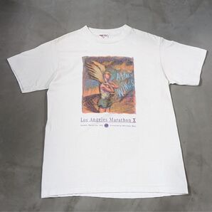 90s los angeles marathon ベンツ USA製 Lサイズ