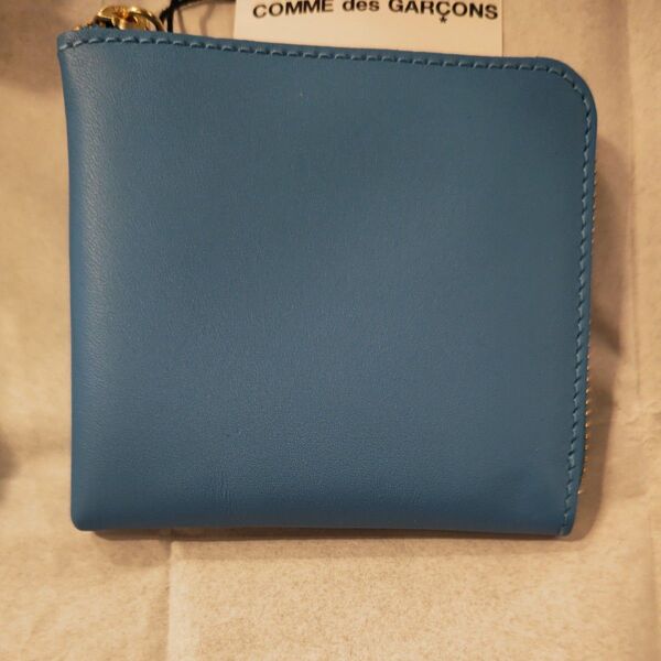 COMME des GARCONS コムデギャルソン SA3100 ARECALF BLUE ミニ財布 レザーコインケース