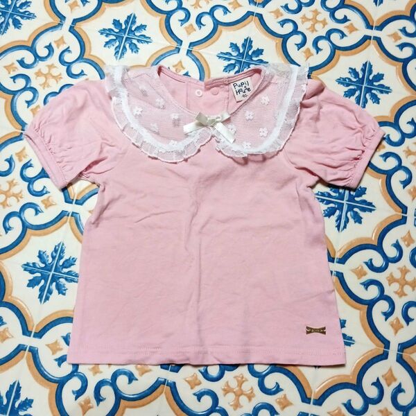 ベビー服 レース襟 Tシャツ