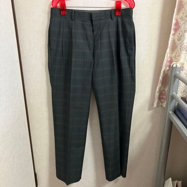 メンズゴルフ用夏用 パンツ チェック柄