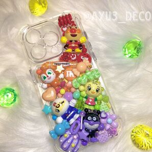 アンパンマンiPhoneデコ【sample、デコ電 デコ電オーダー専用ページ】