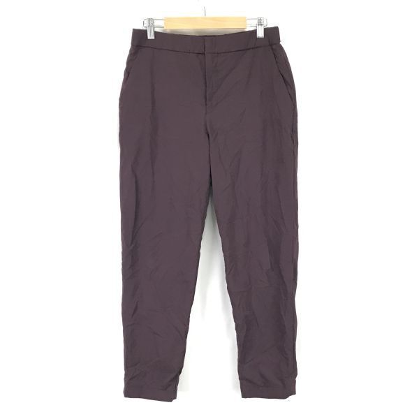 ユニクロ/UNIQLO★極暖パンツ/裏フリース/クロップド丈【メンズL/股下68cm/ワインレッド】ヒートテック/ズボン/Pants/Trouser◆BH893