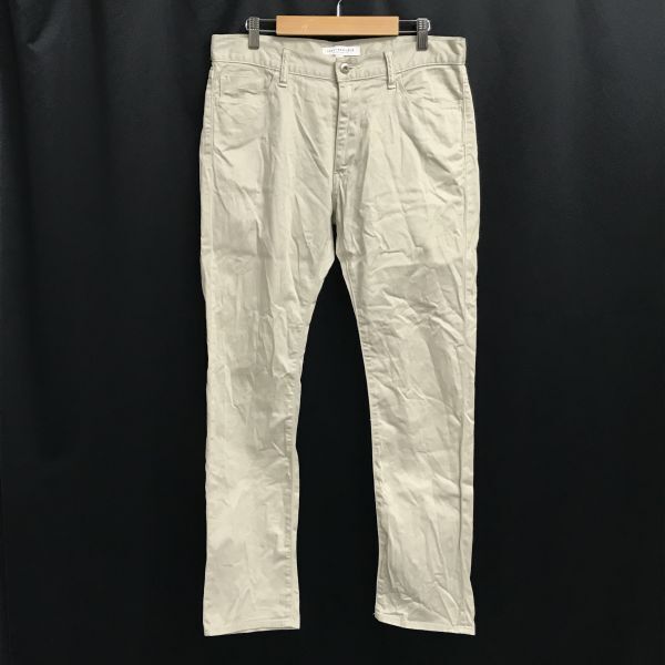 日本製★アーバンリサーチ/URBAN RESEARCH★テーパードパンツ【メンズL/股下78cm/ベージュ/beige】ズボン/Pants/Trouser◆BH877