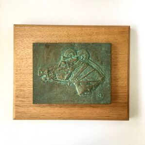ブロンズ レリーフ 元日展審査員永井浩氏の作品
