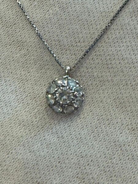 pt900 ダイヤモンド0.5ct サンライズネックレス