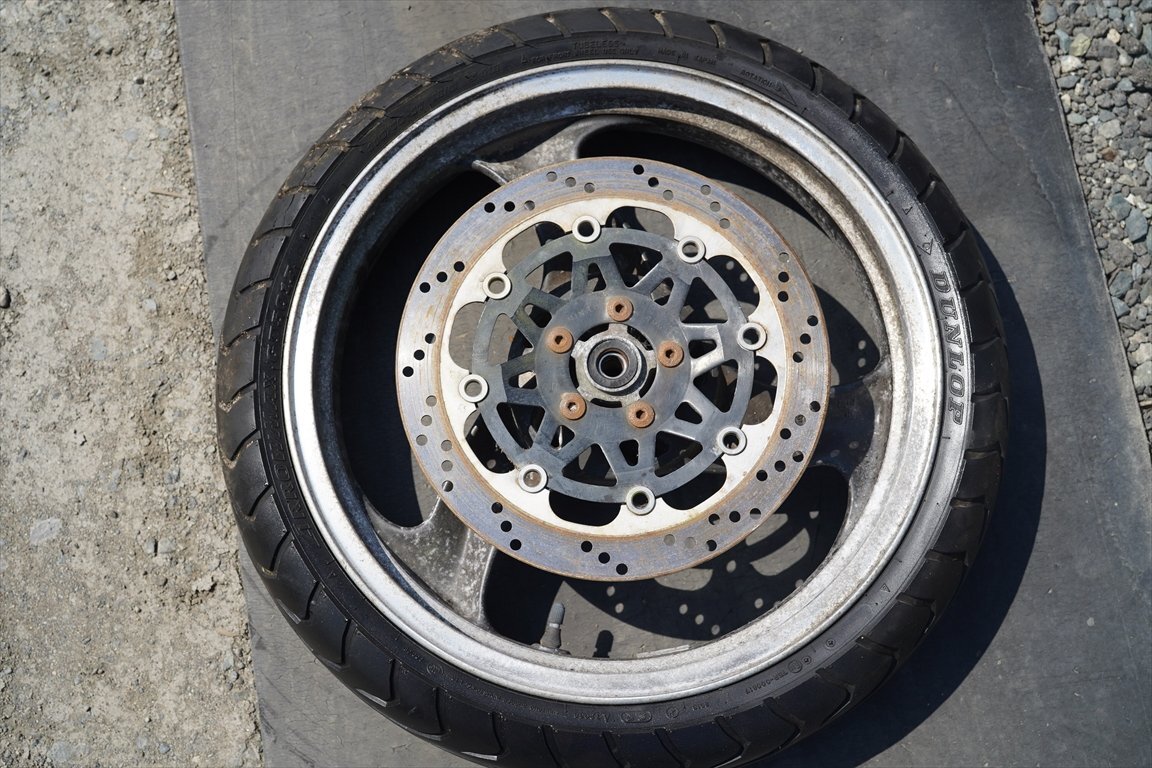 0 Balius ZR250A* переднее колесо оригинальный 17×3.00 *1 type Kawasaki BALIUS* осмотр ) Balius ZX250CE ZR250B GSX250FX Balius 2*6R080243