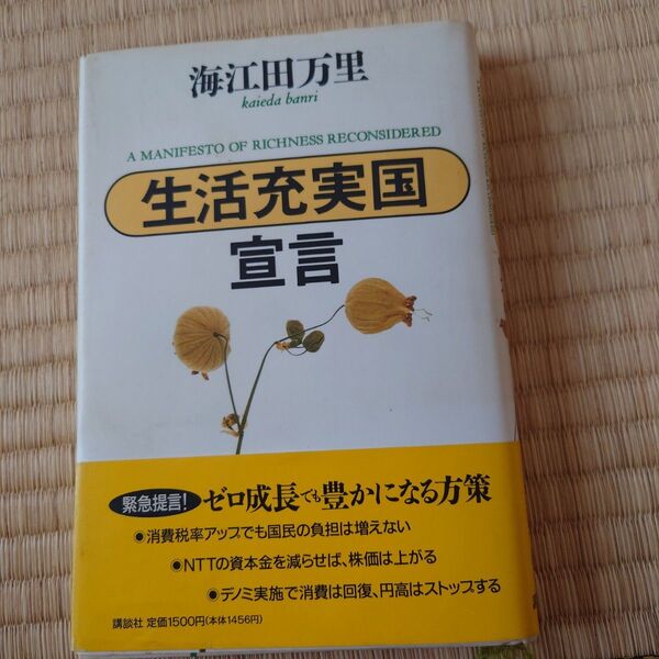 生活充実国宣言 海江田万里 講談社