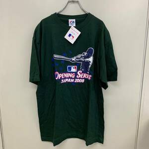 【未使用★タグ付き】MLB 2008年 オープニングゲーム IN JAPAN 記念 Tシャツ マジェスティック製 メジャーリーグ L