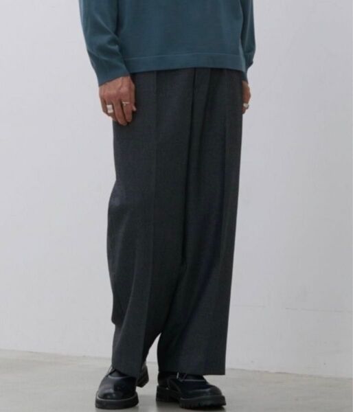 【LIDNM】WOOL FLANNEL BAGGY
