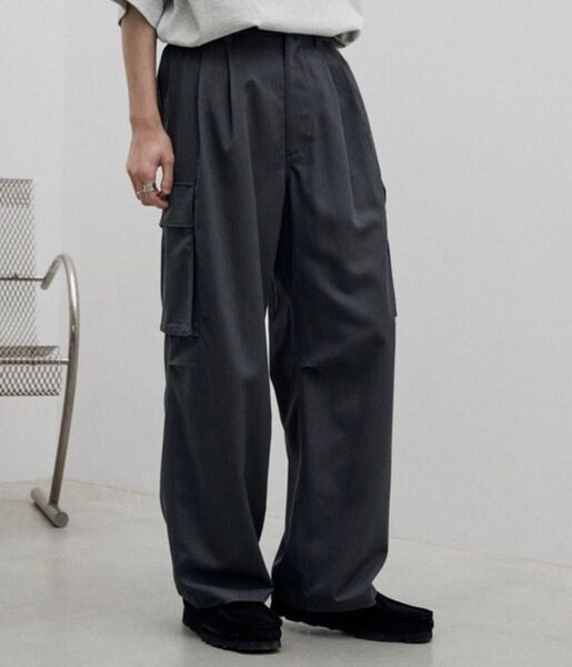 【WYM LIDNM】DRAPE LOOSE WASHER CARGO