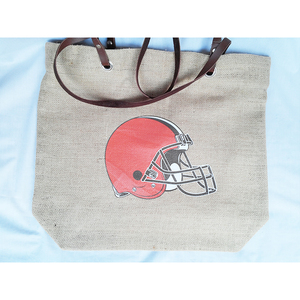 NFL クリーブランド ブラウンズ Cleveland Browns バーラップ 黄麻布 トートバッグ バッグ 正規品 1774