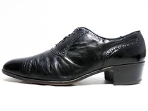 即決★FLORSHEIM★28cm レザービジネスシューズ フローシャイム デザイナーコレクション メンズ 10D 黒 本革 ビンテージ 本皮 ドレス 革靴_画像3