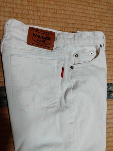 Wranglerジーンズ白古着