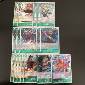 ONE PIECE CARD THE BEST 海賊旗 緑16枚