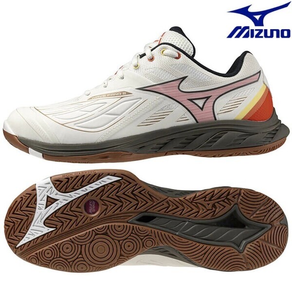 【71GA241332 25.0】MIZUNO(ミズノ) バドミントンシューズ ウェーブファング2(ONE PIECE) 25.0 新品、未使用 3E相当 ワンピースコラボ商品