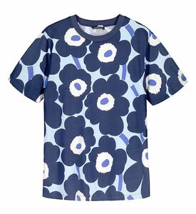 マリメッコ キオスキ Marimekko Kioski Tシャツ M ブルー 青 ウニッコ マリメッコキオスキ MarimekkoKioski 半袖Tシャツ 半袖カットソー