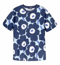 マリメッコ キオスキ Marimekko Kioski Tシャツ M ブルー 青 ウニッコ マリメッコキオスキ MarimekkoKioski 半袖Tシャツ 半袖カットソー_画像1