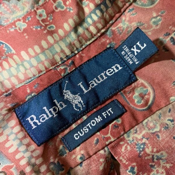 レア RALPH LAUREN ペイズリー バンダナ柄 シャツ