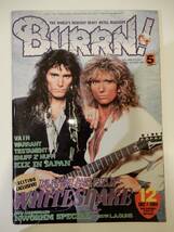 ▲▲！送料185円！「BURRN！ 1989年12月」Whitesnake、Steve Vai、Black Sabbath、Cozy Powell、Tesla、Extreme、Warrant_画像1