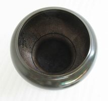 蓋付香炉　胴張約18センチ　茶黒色　新品・未使用　長期保管のため劣化あります　特価品　t170_画像3