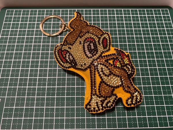 ポケットモンスター ラインストーン キーホルダー ヒコザル