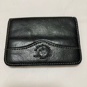 POLO 定期入れ兼用小銭入れ ブラック レザー