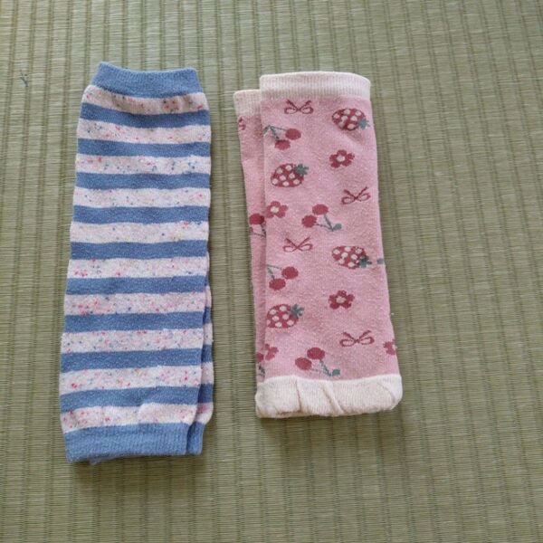 レッグウォーマー くつ下 キッズ こども ボーダー セット まとめ売り 女の子 靴下 ソックス