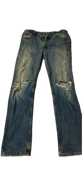 LEVI’S 501 W30×L34 ダメージ