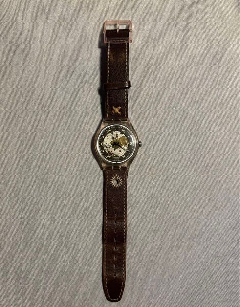 スウォッチ Swatch 自動巻 スケルトン アンティーク 腕時計