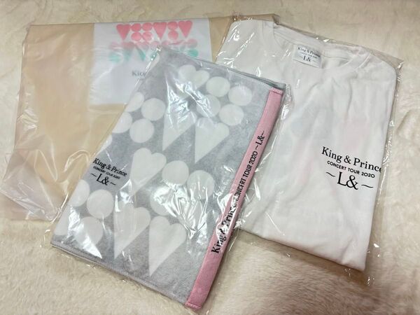 King & Prince L& Tシャツ タオル トートバッグ キンプリ グッズ 新品未開封