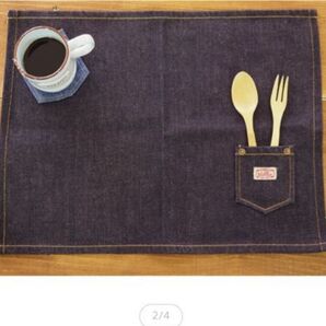 キーストーン/KEY STONE P.C.villa デニム ランチョンマット カフェ風