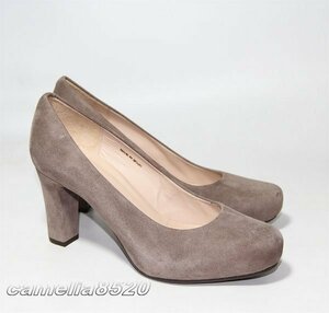  Spain made UNISA sea urchin sa heel pumps suede taupe Brown 36 size approximately 23cm unused exhibition goods 