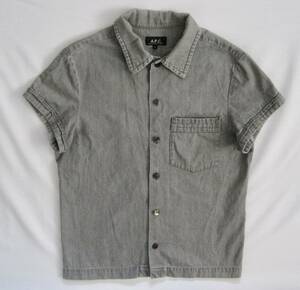 *A.P.C. A.P.C. short sleeves shirt gray 1