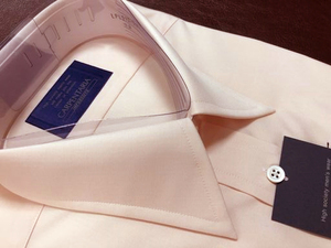 CARPENTARIA カーペンタリア 日本製　綿１００％ スイス綿使用 半袖 ドレスシャツ ワイシャツ えり回り39　LPL932-50-400