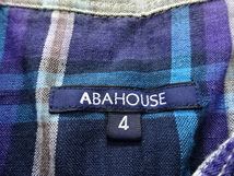 ●ABA HOUSE アバハウス 七分袖シャツ 4 ●0828●_画像2