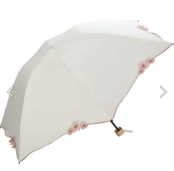 新品 Wpc 日傘 遮光ドームリムフラワー ミニ 55cm 完全遮光 晴雨兼用 晴雨兼用日傘 折りたたみ傘 傘 オフ ピンク